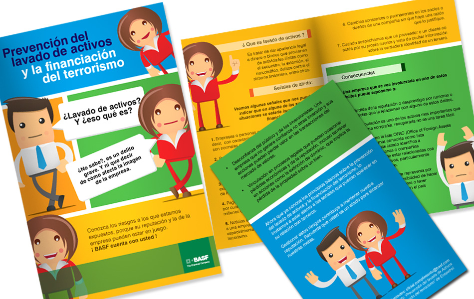 Diagramación folleto interno cuartillas, BASF QUÍMICA, CRÉDITOS: HASPEKTO