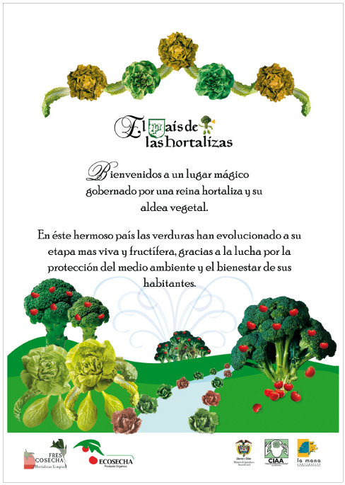 Afiche para empresa productora de vegetales