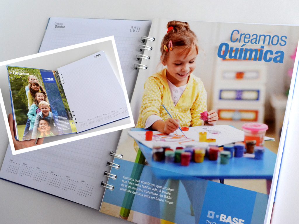 Diseño de separadores para cuaderno BASF QUÍMICA, CRÉDITOS: HASPEKTO