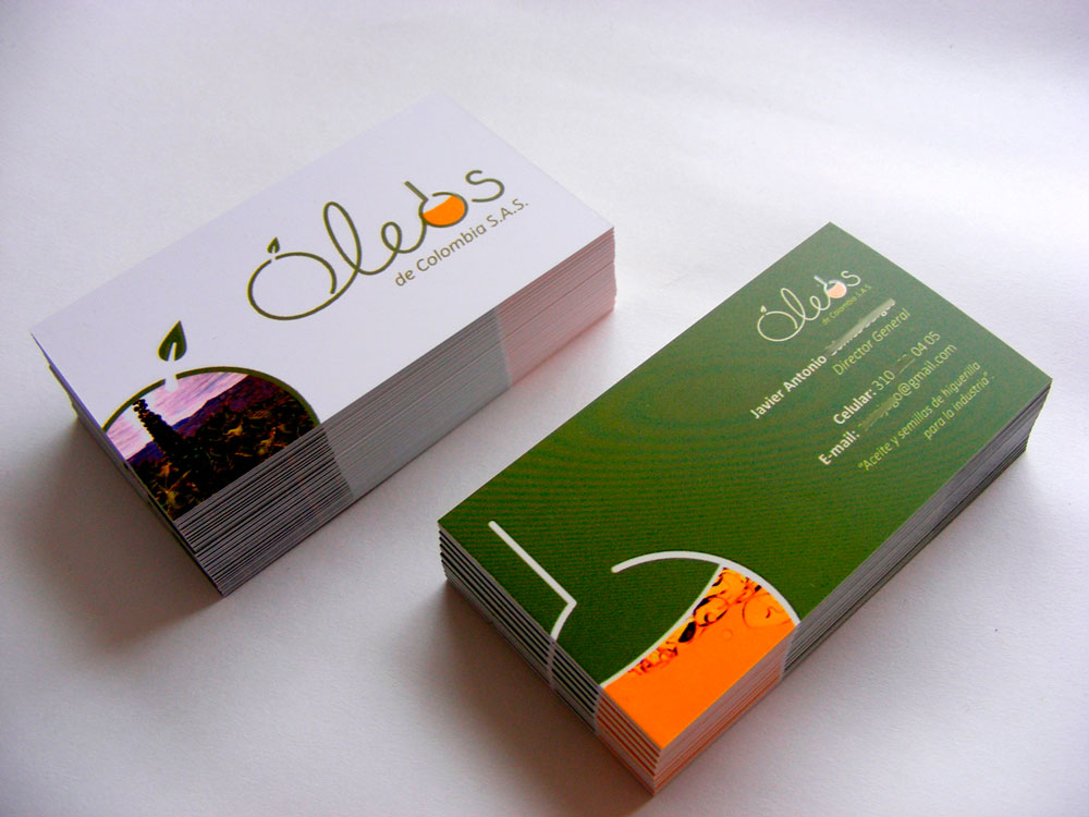 Business card design.